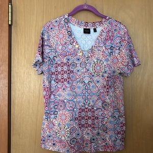 Rafaella Floral Kaleidoscope chain  Top Size L